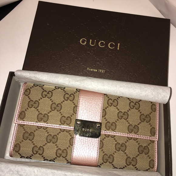 gucci gold wallet